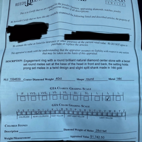 Size 5 diamond ring - Picture 4 of 5